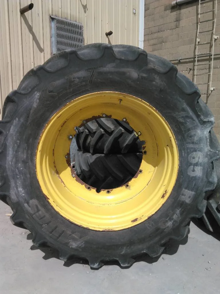 Used 710/65R46 174D Mitas Super Flexion Tire TL R-1W 80-85% On 25 x 46 (12-32.047-30.078) Rim & Rail