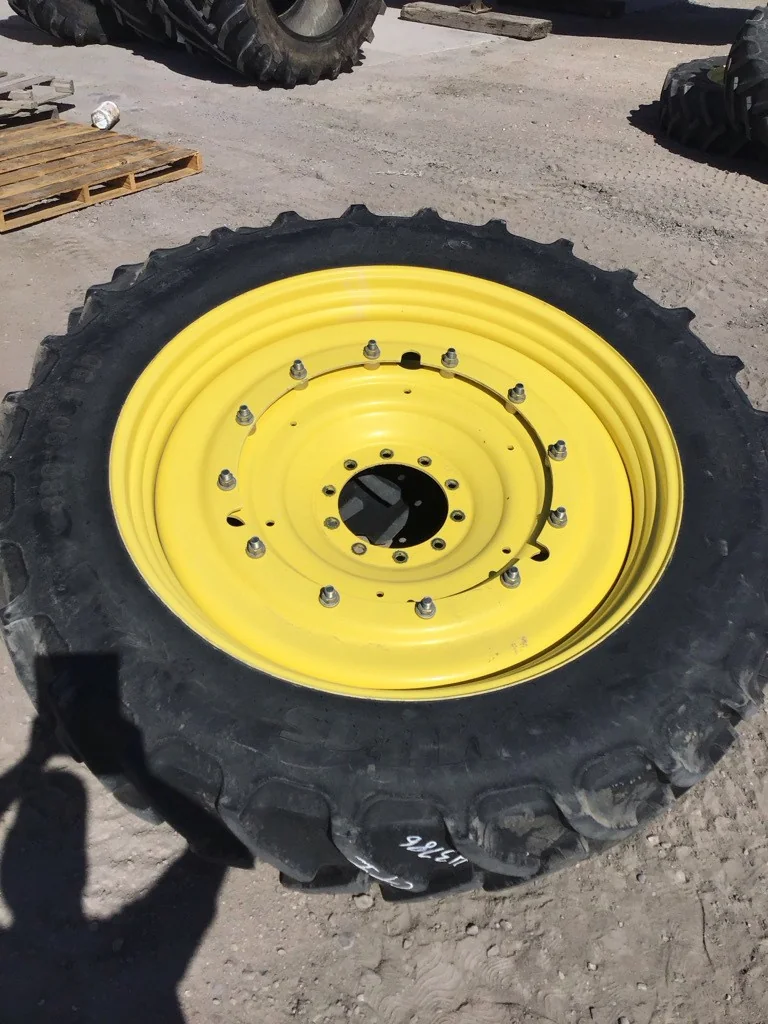 Used 380/90R50 160A8 Mitas AC85 TL R-1W 75-80% On 12 x 50 (10-13.19-11.07) Rim & Rail With Disc