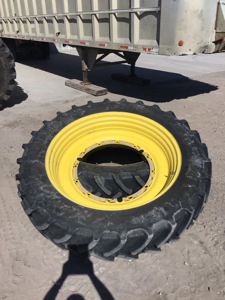 Used 380/90R50 160A8 Mitas AC85 TL R-1W 75-80% On 12 x 50 (12-32.047-30.078) Rim & Rail