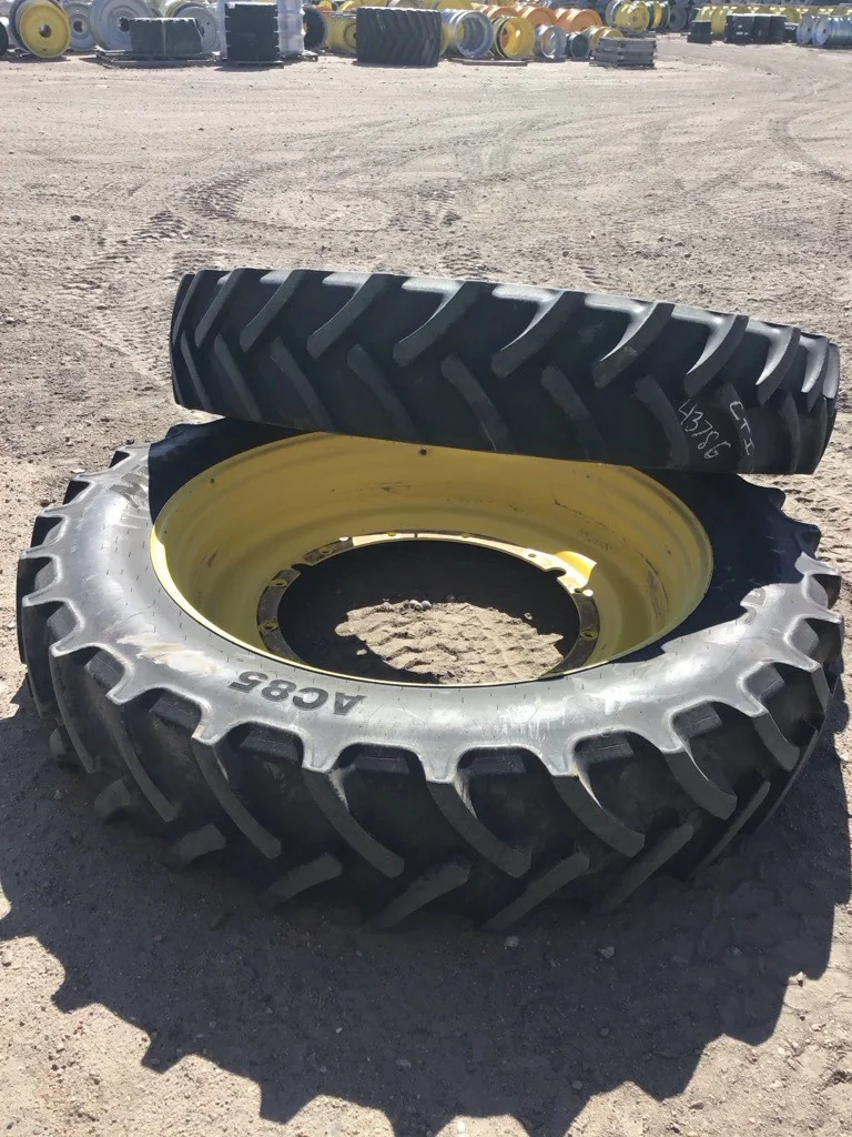 Used 380/90R50 160A8 Mitas AC85 TL R-1W 75-80% On 12 x 50 (12-32.047-30.078) Rim & Rail image 2