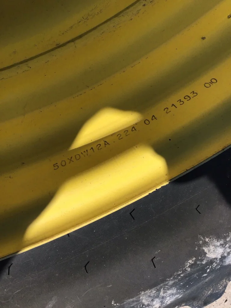 Used 380/90R50 160A8 Mitas AC85 TL R-1W 75-80% On 12 x 50 (12-32.047-30.078) Rim & Rail image 5