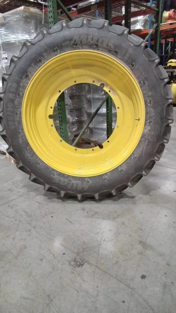 Used 380/90R50 151B Mitas AC85 TL R-1W 90-95% On 12 x 50 (12-32.047-30.078) Rim & Rail Wheel