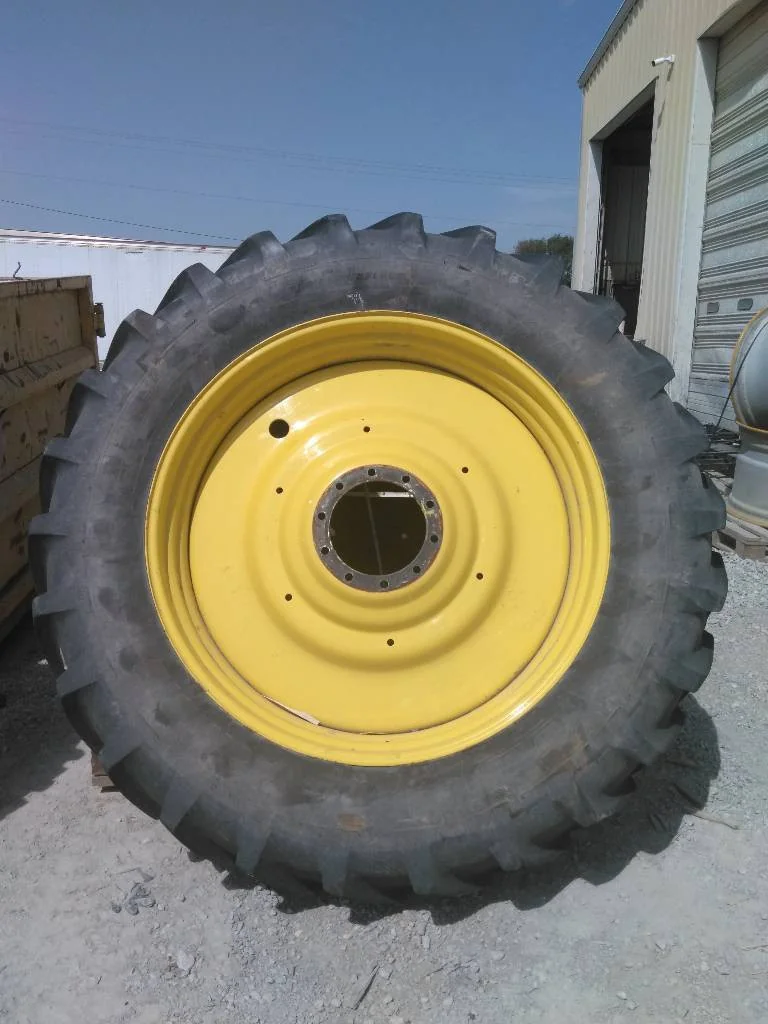 Used 480/80R50 159A8 Michelin Agribib TL R-1W 85-90% On 15 x 50 (10-13.19-11.07) John Deere Dual