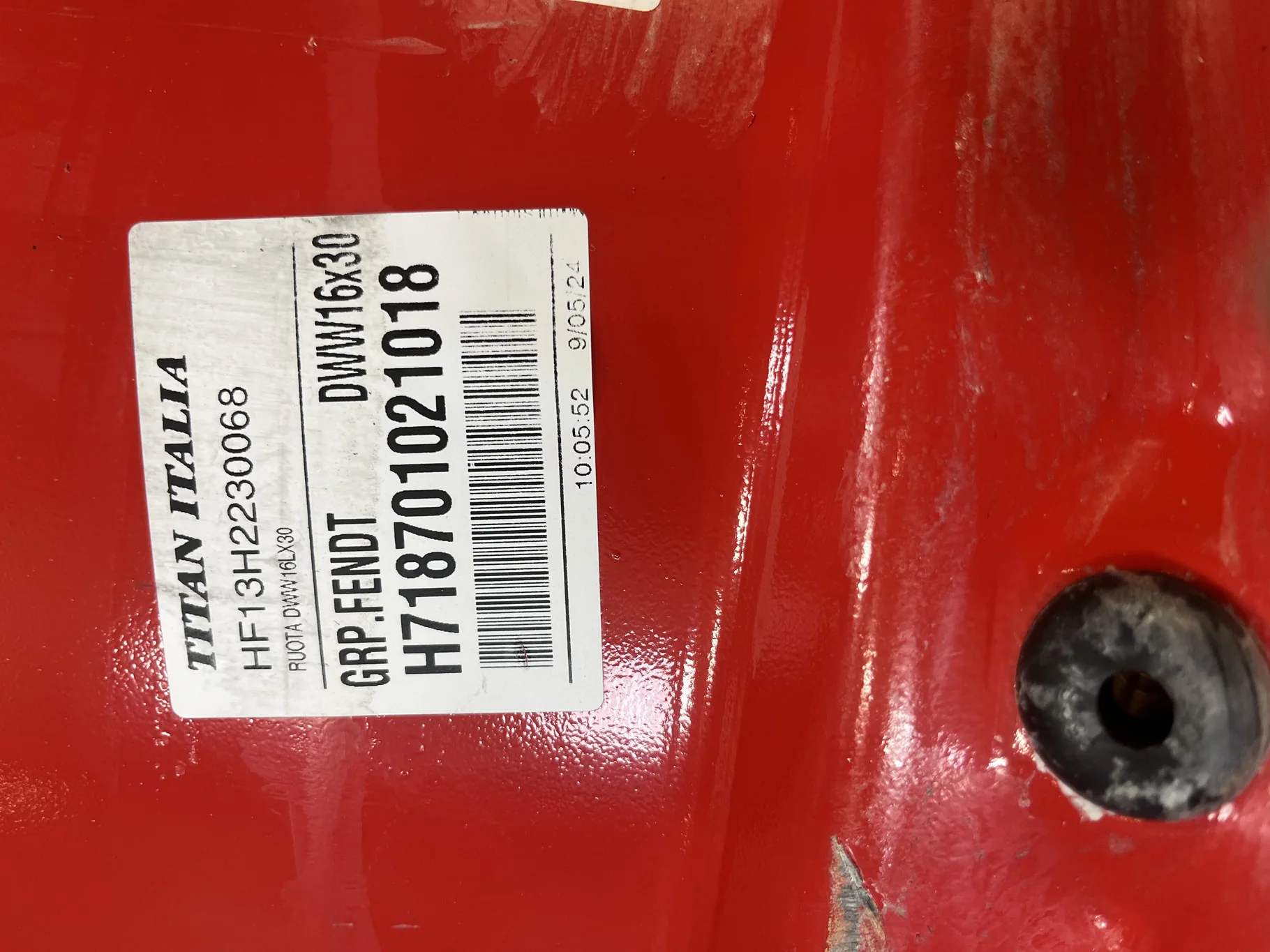 Take-Off 16 X 30 10-13.19-11.07 Fendt Solid Wheel