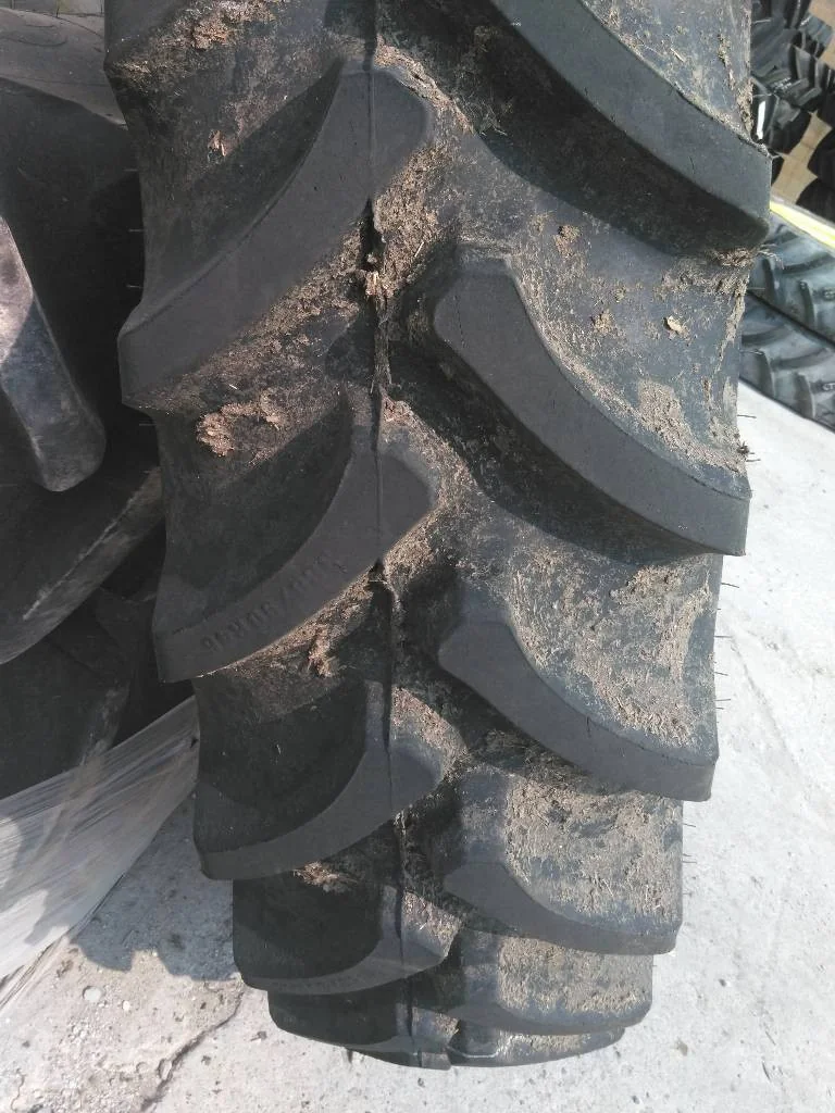 Used 380/90R46 152B Firestone Radial 9000 TL R-1W 95-100% On 13 x 46 (12-32.047-30.078) Rim & Rail image 2
