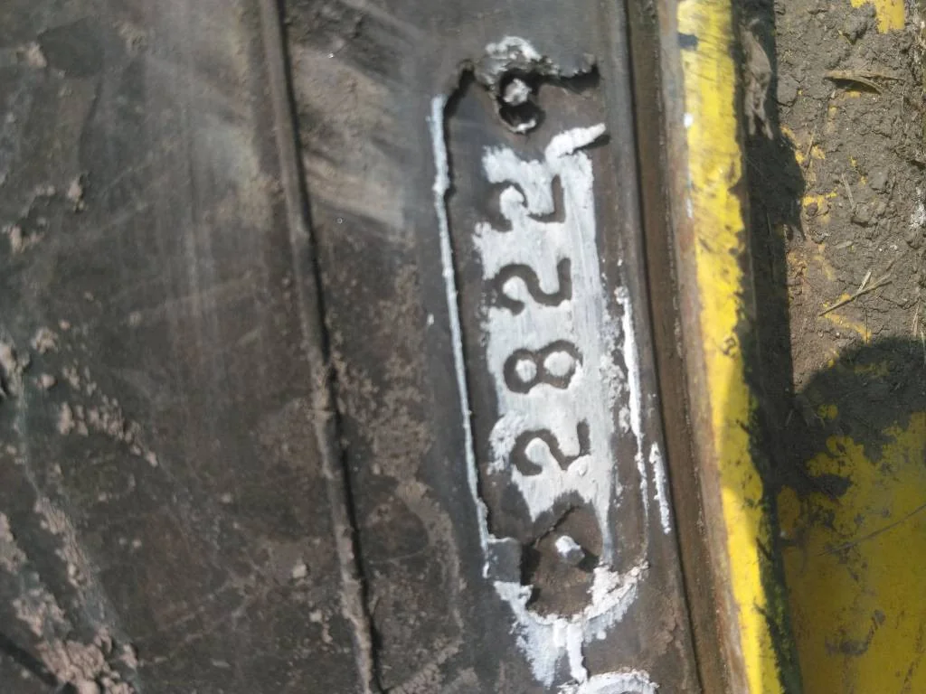 Used 380/90R46 152B Firestone Radial 9000 TL R-1W 95-100% On 13 x 46 (12-32.047-30.078) Rim & Rail image 3
