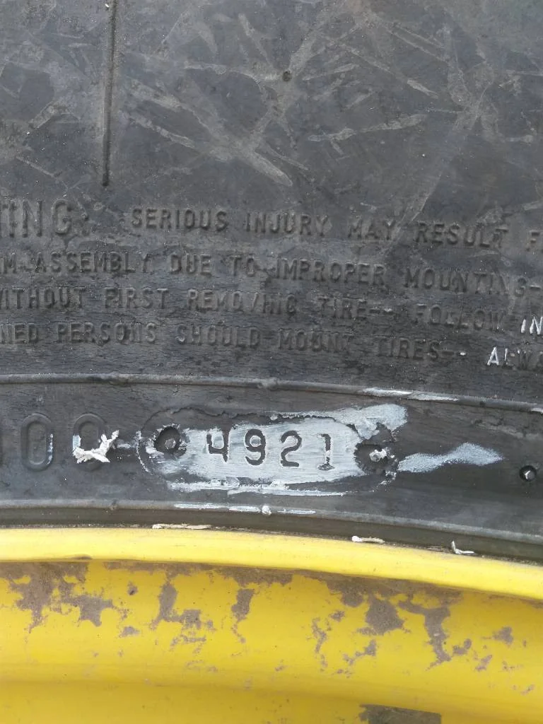 Used 520/85R42 157B Firestone RAT 23 TL R-1 80-85% On 18 x 42 (20-13.19-11.07) JD Dolly Dual