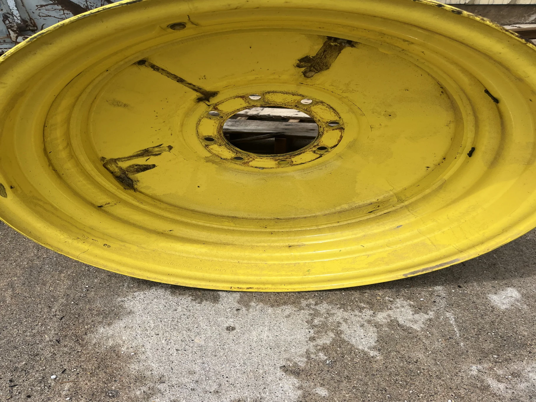 Used 25 x 26 8-8-6 Yellow Combine Wheel image 2