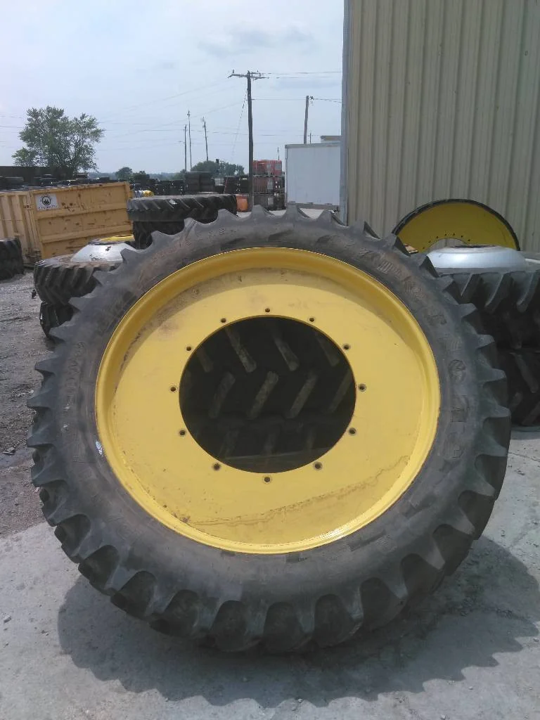 Used 380/90R54 152A8 Firestone Radial 9000 TL R-1W 95-100% On 12 x 54 (12-32.047-30.078) Rim & Rail