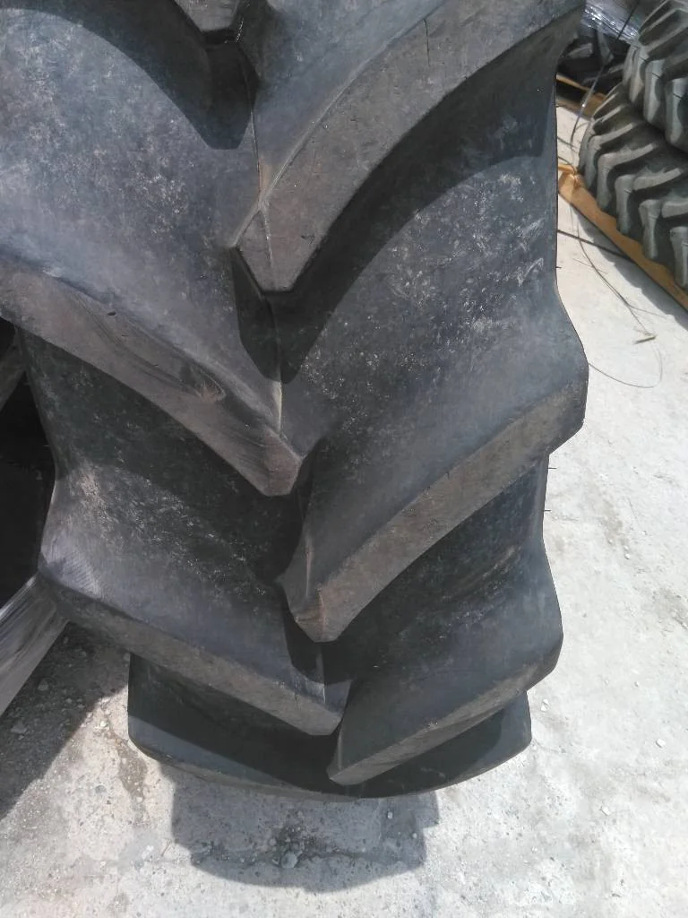 Used 380/80R38 142D Goodyear Optitrac TL R-1W 95-100% On 12 x 38 (10-13.19-11.07) Waffle 3 Bolt/Disc image 3