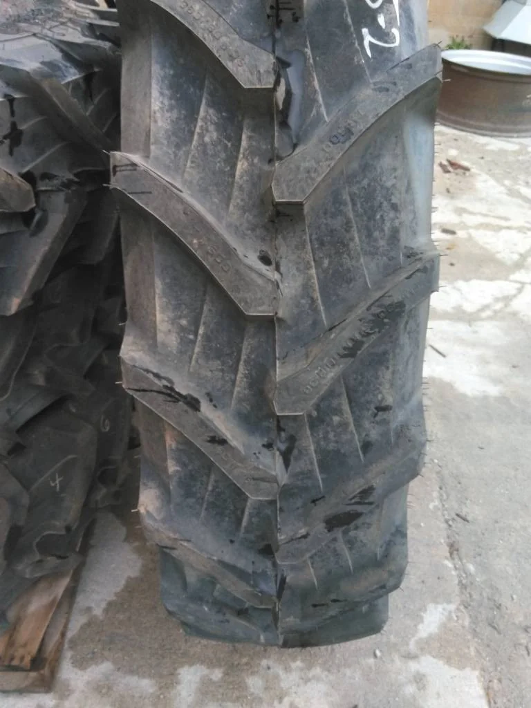 Used 380/80R38 142A8 Trelleborg TM600 TL R-1W 90-95% On 12 x 38 12-16.732-14.620 Rim and Rail image 4
