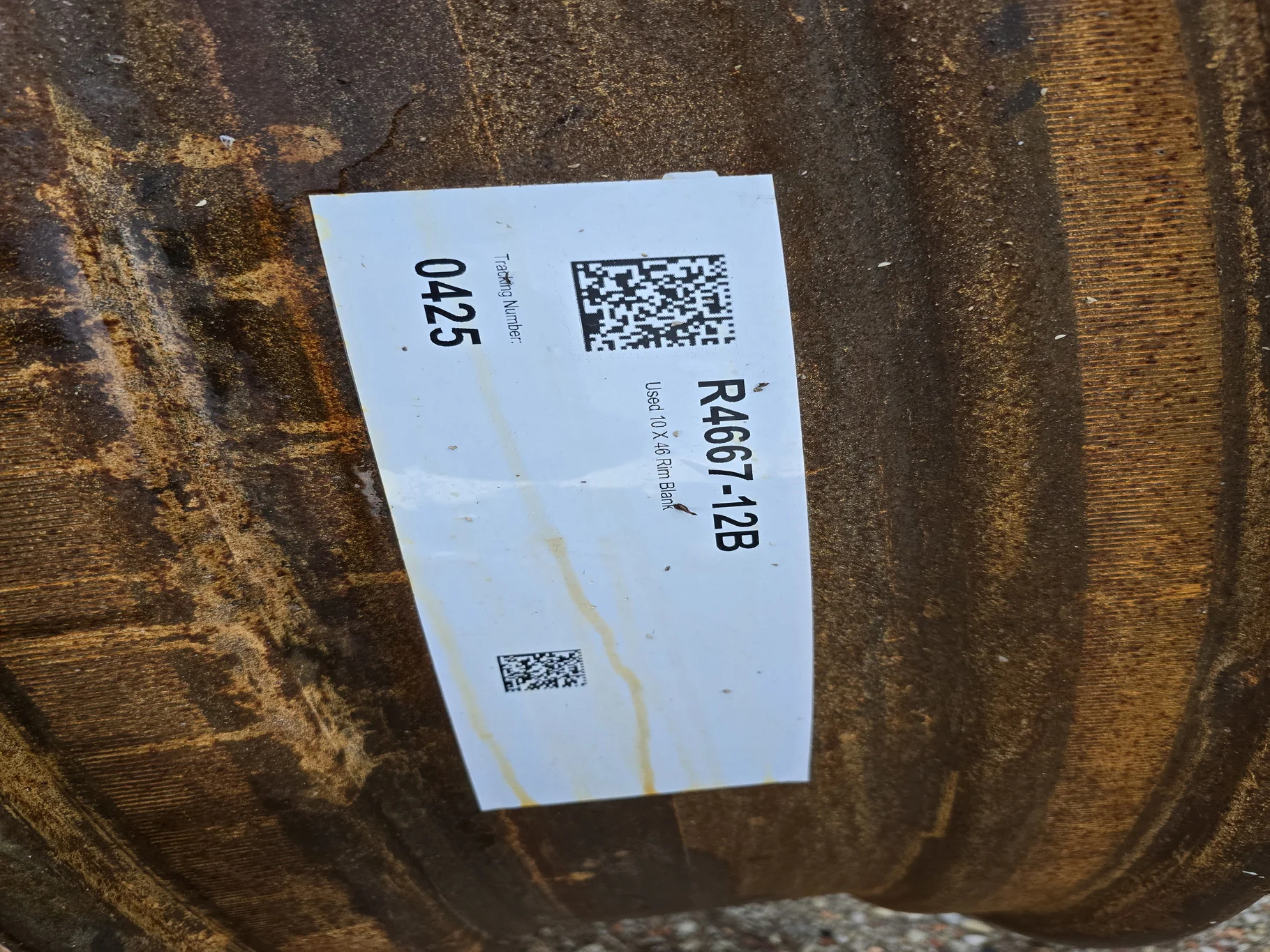 Used 10 X 46 Rim Blank