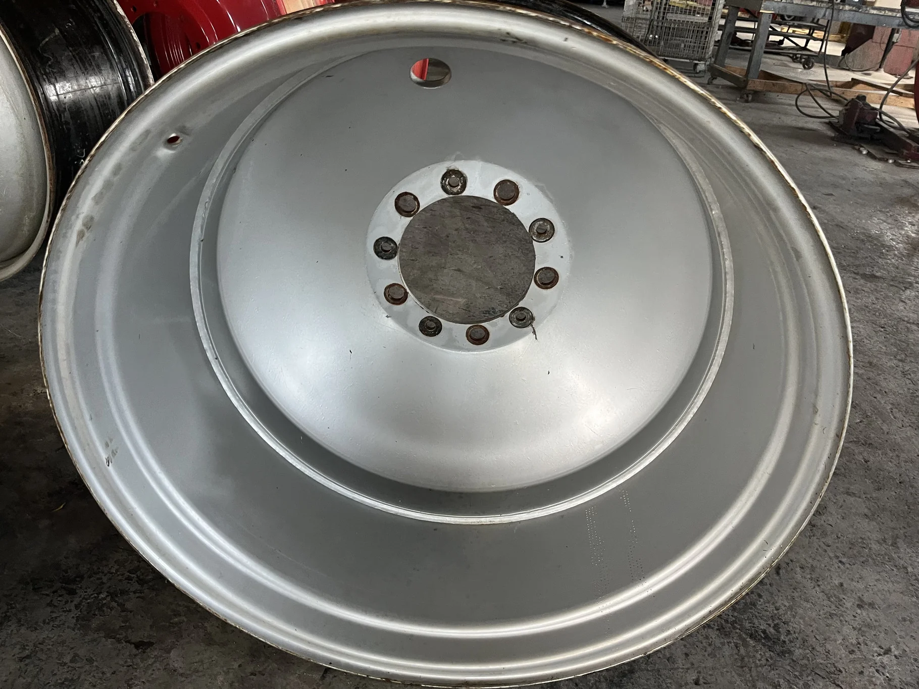 Used 16 X 38 10-13.19-11.07 Dolly Dual Silver Wheel image 3
