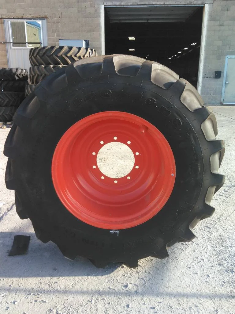 540/65R28 142D FS MaxiTraction 65 95-100% 18X28 10-13.19-11.07 Solid Yellow Wheel Reconditioned image 3