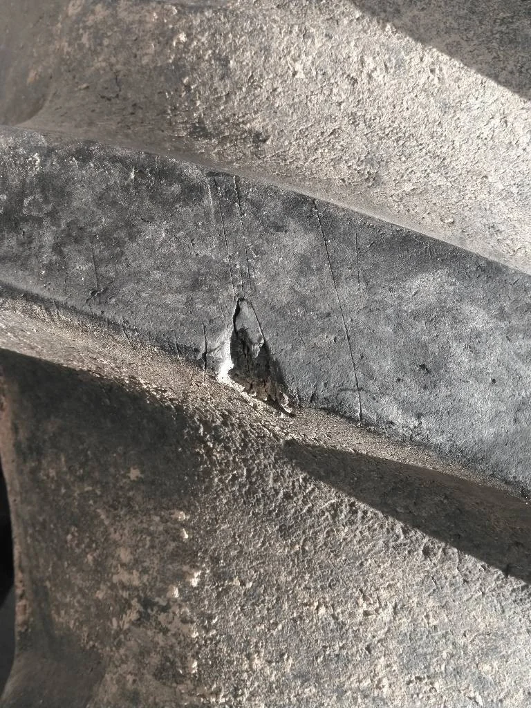 Used 520/85R38 155A8 Firestone Deep Tread 23 TL R-1W 75-80% On 18 x 38 10-13.07-11.07 Dual Wheel image 3