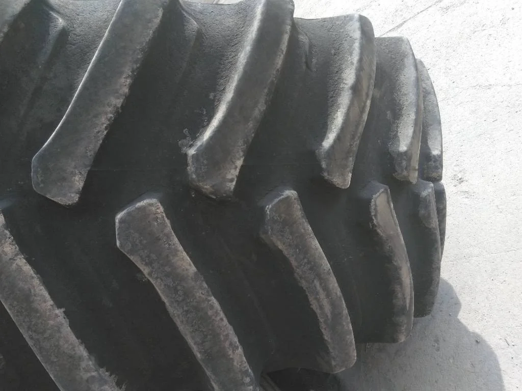 Used 800/70R38 173B Firestone Deep Tread 23 TL R-1W 80-85% On 27 x 38 (12-32.047-30.078) Rim & Rail image 2