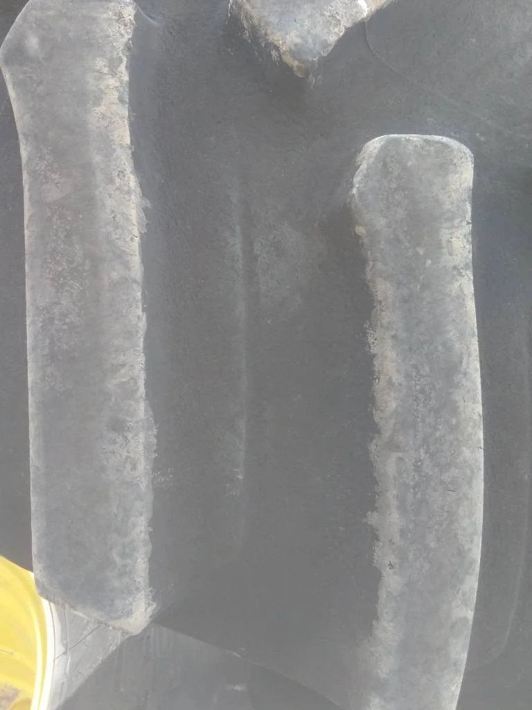 Used 800/70R38 173B Firestone Deep Tread 23 TL R-1W 80-85% On 27 x 38 (12-32.047-30.078) Rim & Rail image 4