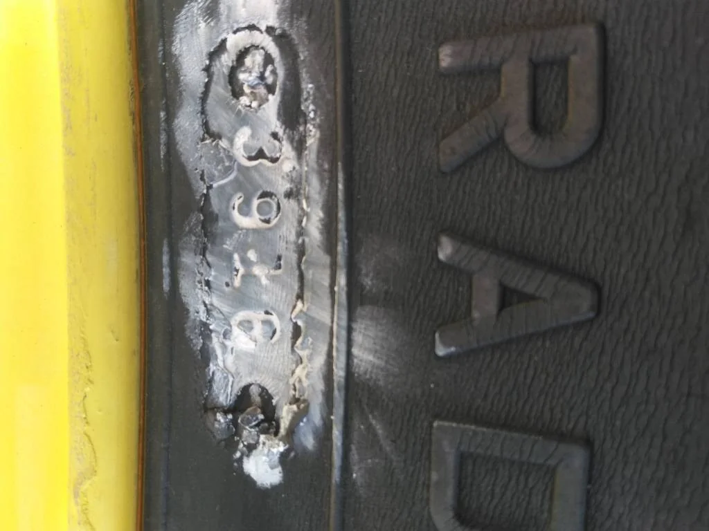 Used 800/70R38 173B Firestone Deep Tread 23 TL R-1W 80-85% On 27 x 38 (12-32.047-30.078) Rim & Rail image 5