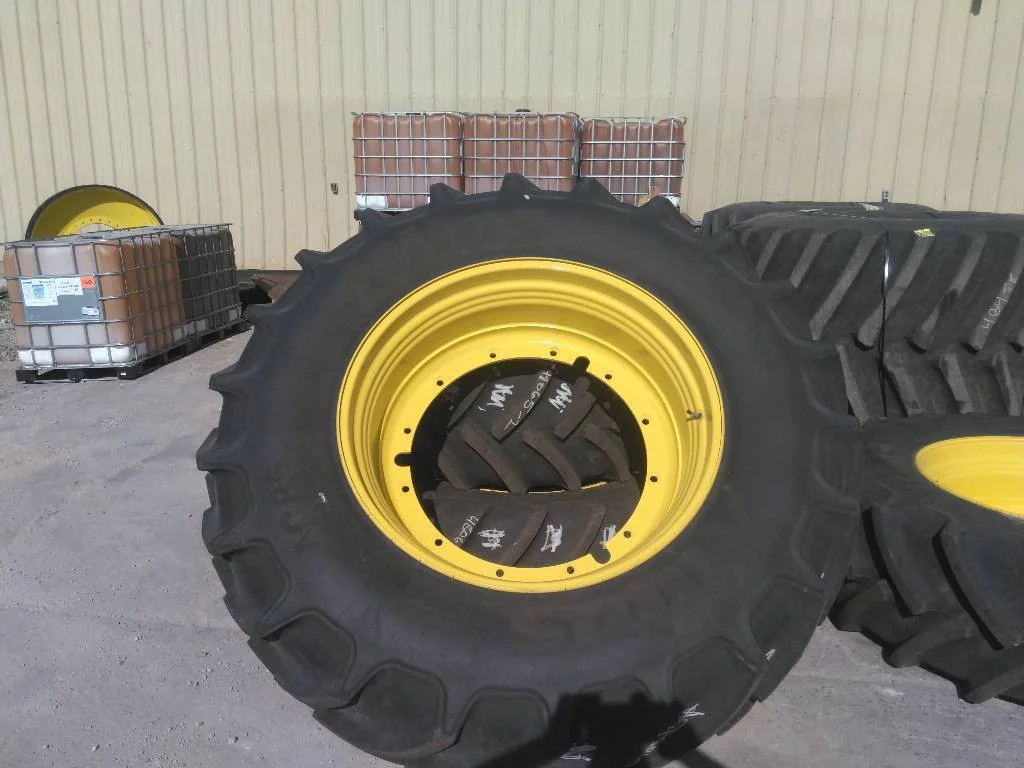 Used 520/85R42 162A8 Mitas AC85 TL R-1W 90-95% On 18 x 42 12-32.047-30.078 Rim & Rail