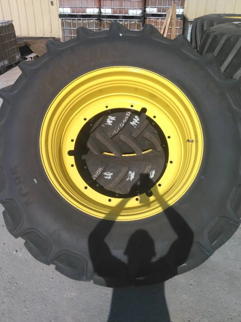 Used 520/85R42 162A8 Mitas AC85 TL R-1W 90-95% On 18 x 42 12-32.047-30.078 Rim & Rail image 2