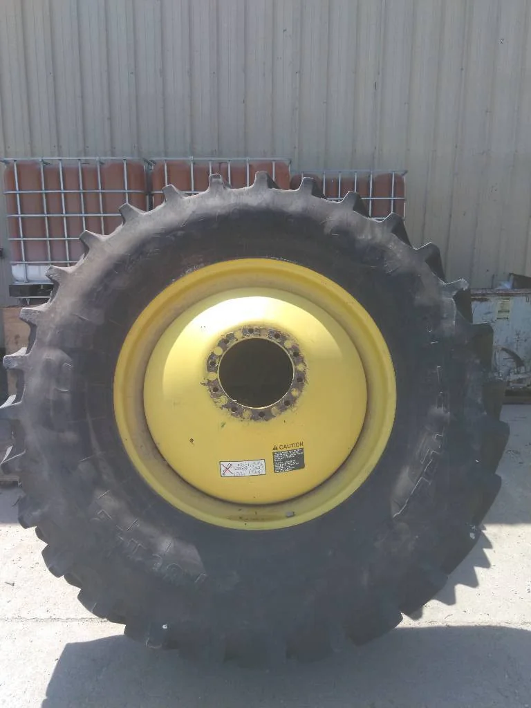 Used 580/85R42 166B Firestone Deep Tread 23 TL R-1W 85-90% On 18 x 42 10-13.19-11.07 Dolly Dual