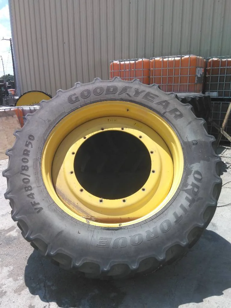 Used VF480/80R50 179D Goodyear Optitorque TL R-1 85-90% On 15 x 50 12-32.047-30.078 Sprayer R&R