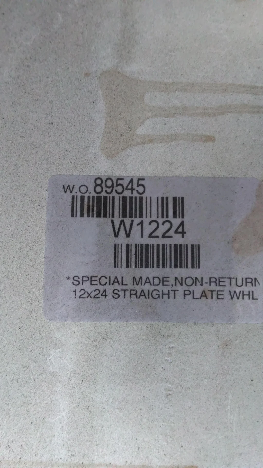 Used 12 X 24 10-8.858-6.92 Combine White Wheel