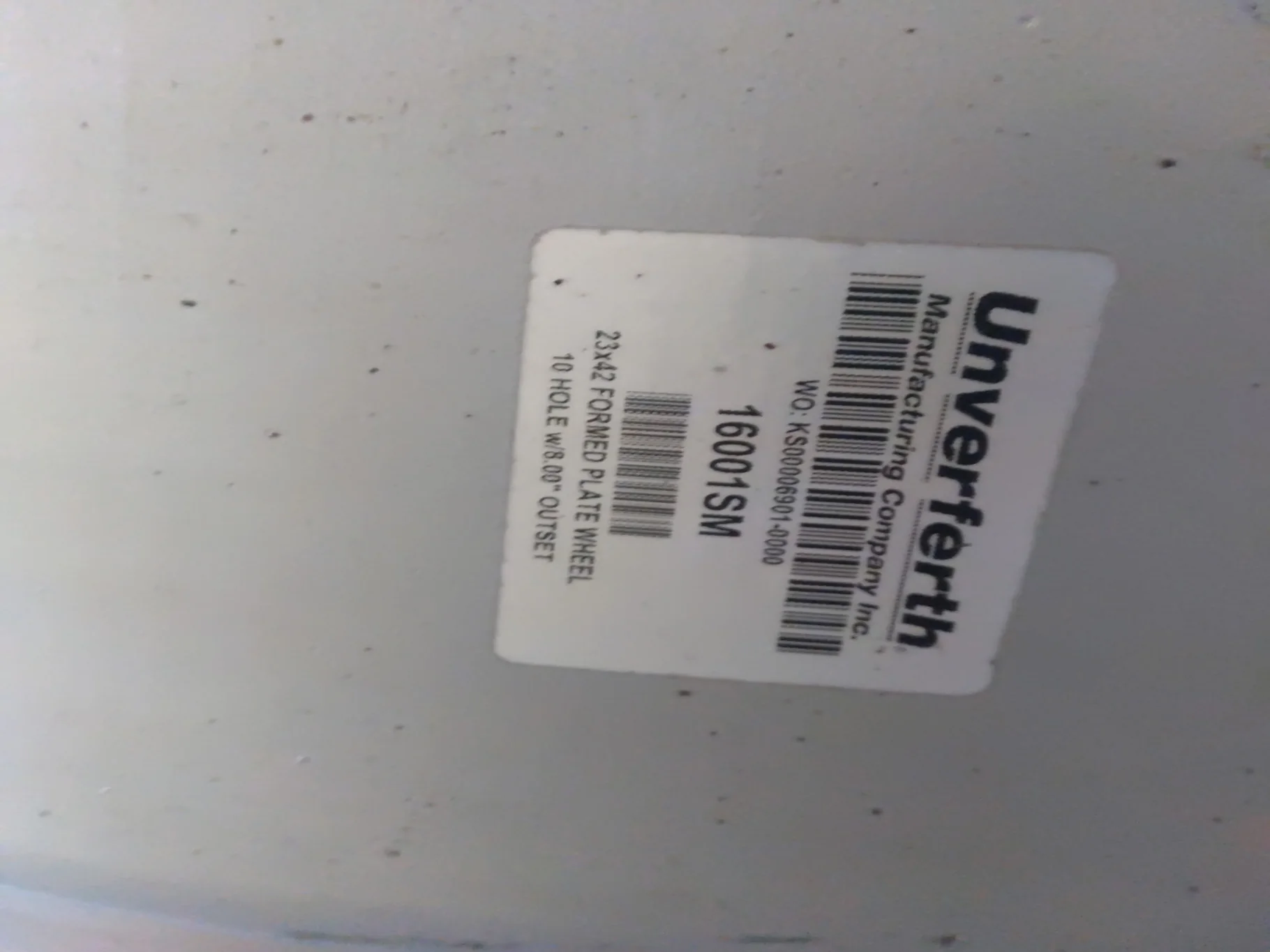 Used 23 X 42 10-13.19-11.07 Dual Siver Wheel image 6