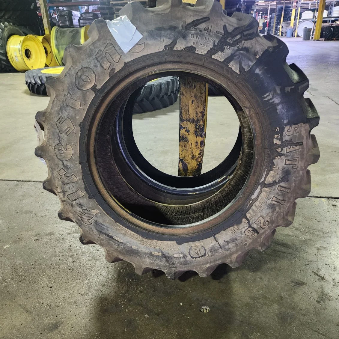 Used 12.4-24/8 Firestone Super All Traction II 23 TL R-1 70-75%