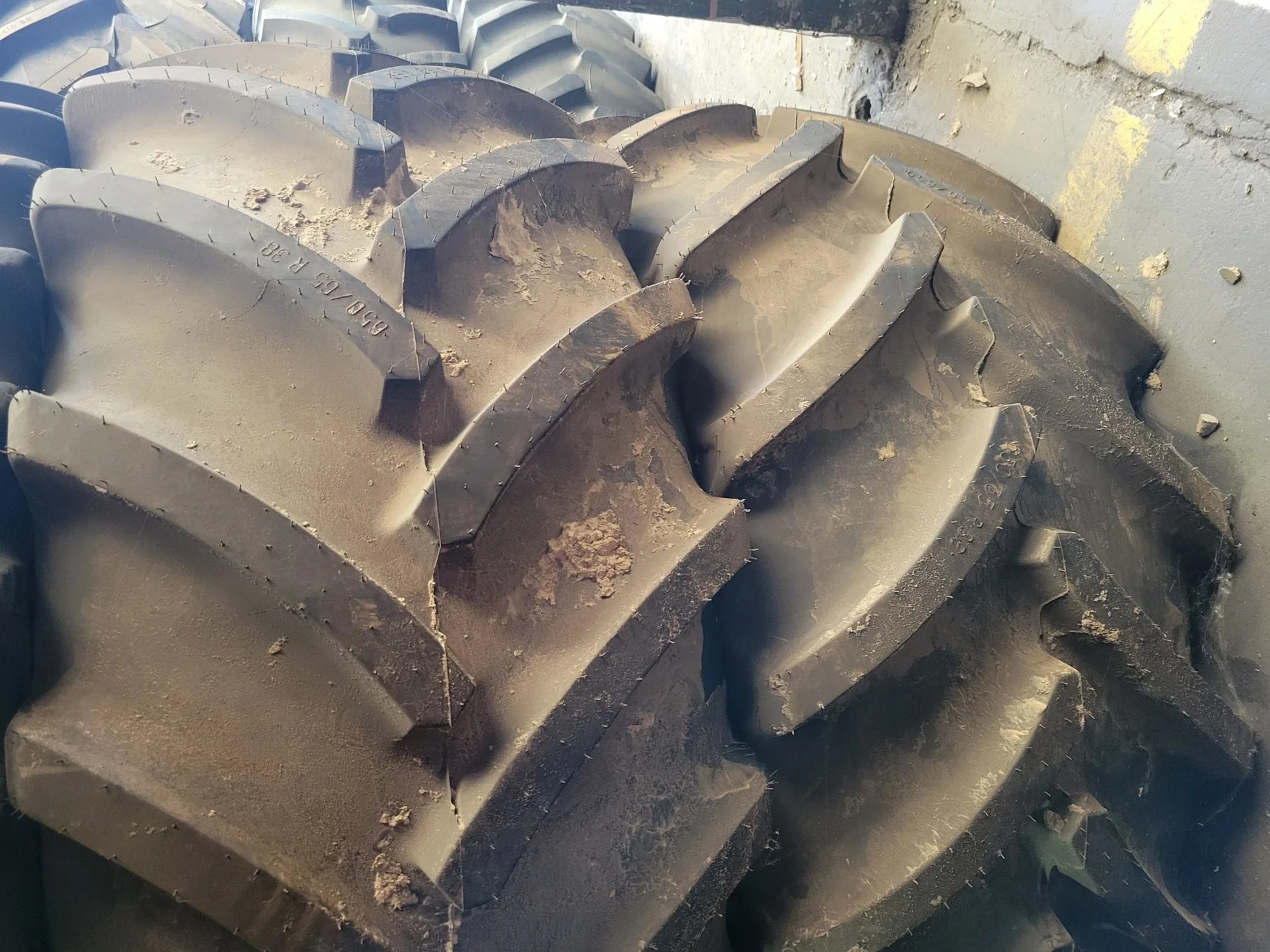 Take-Off 650/65R38 157D Mitas SFT TL R-1W 95-100% on 20 X 38 GKN 8-10.82-8.78 Solid Silver Wheel
