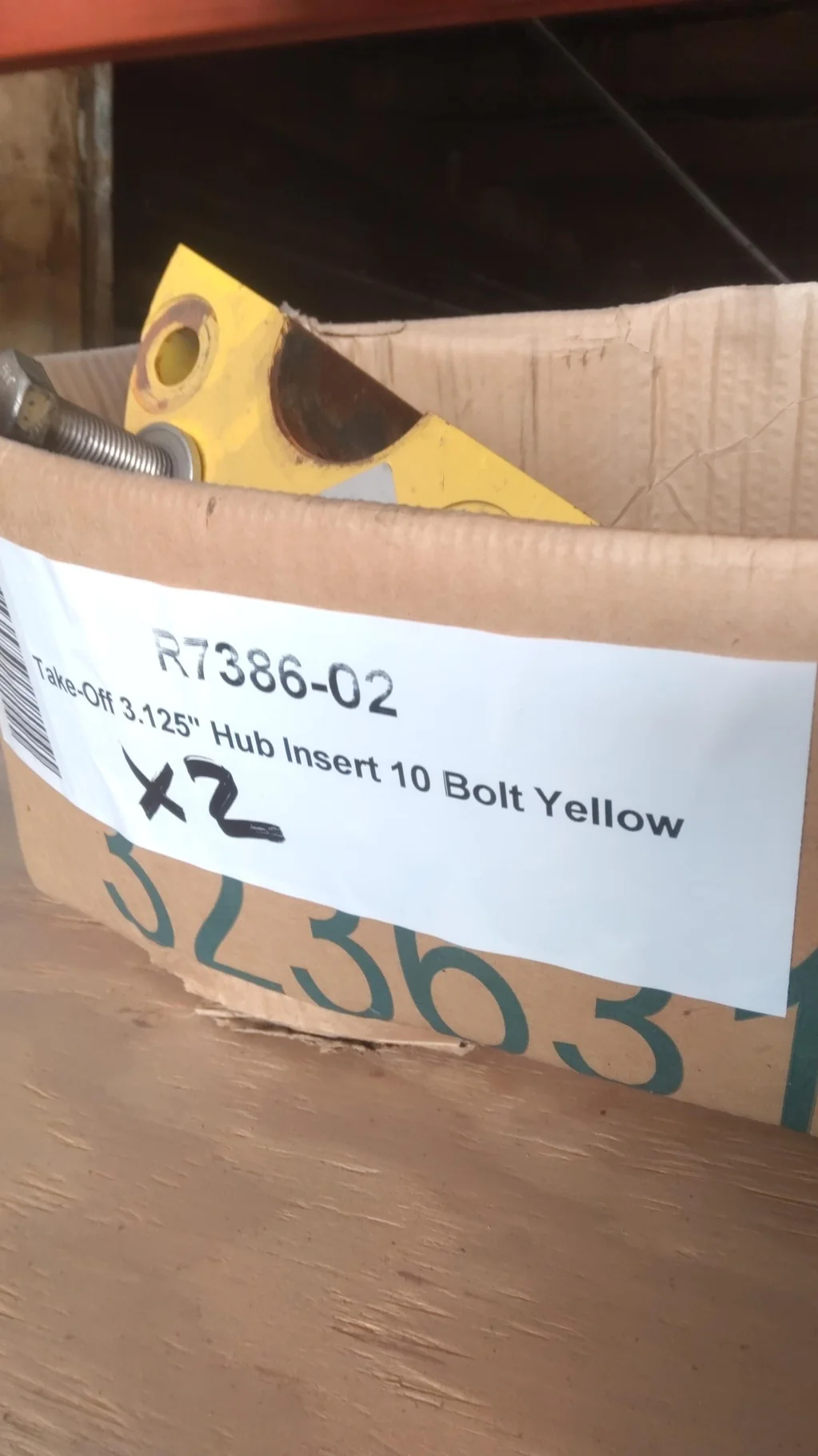 Take-Off 3.125in Hub Insert 10 Bolt Yellow image 3