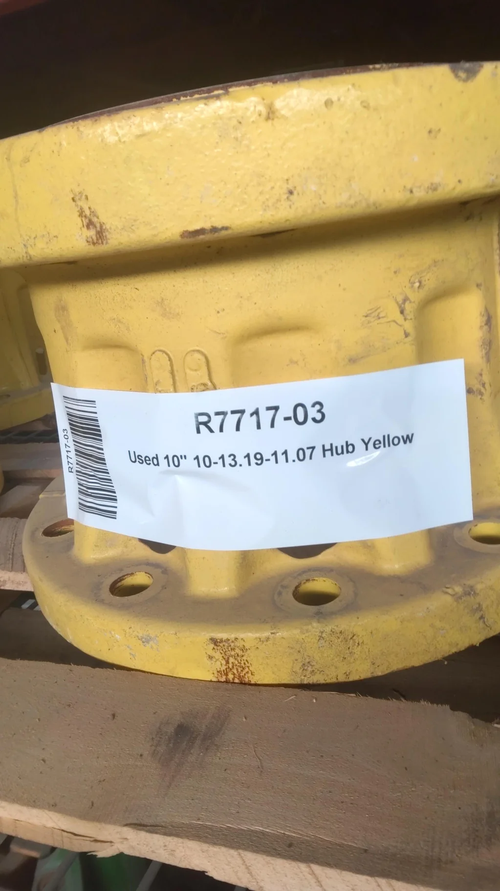 Used 10" Hub 10-13.19-11.07 Yellow