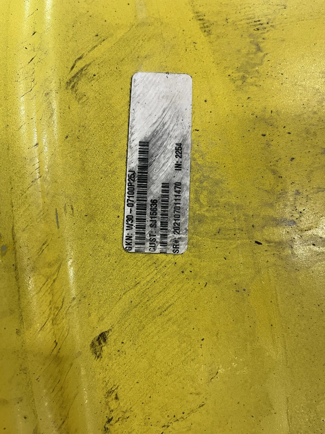 Take-Off 15 X 30 GKN 8-8-6 4/2 Square Clamp Yellow Wheel w/ Disc image 3