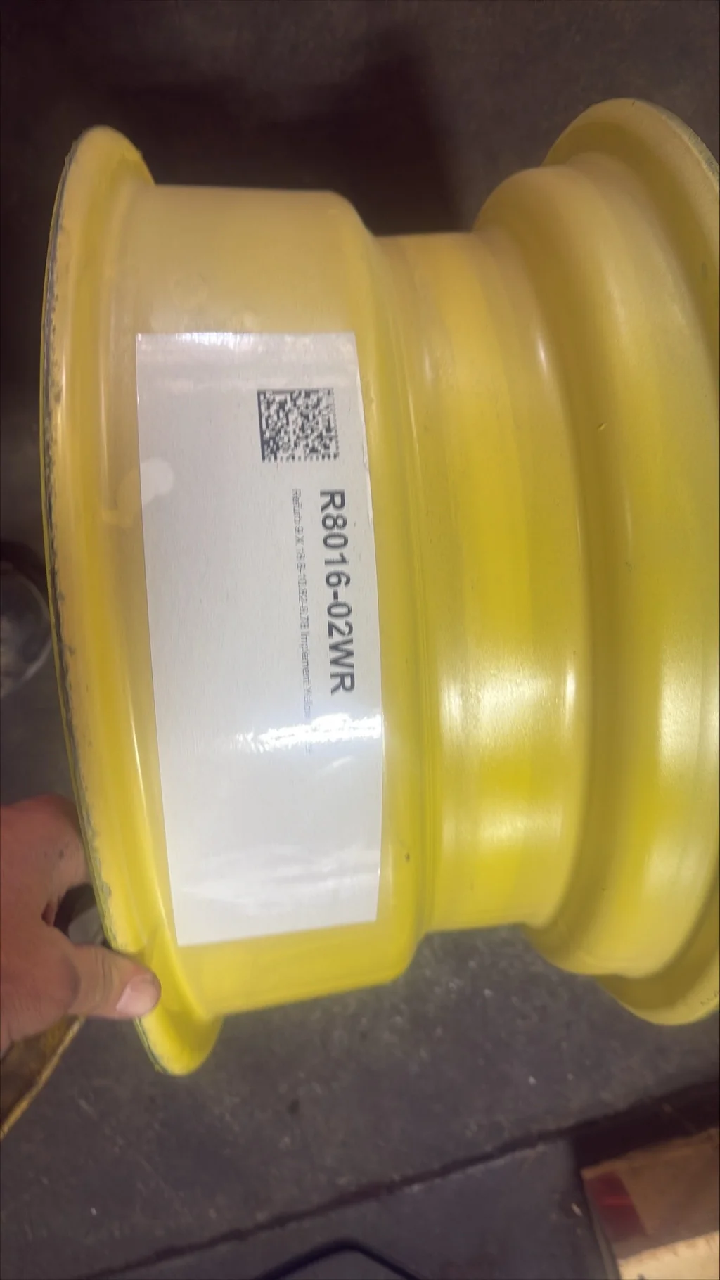 9 X 18 8-10.82-8.78 Implement Yellow Wheel RECONDITIONED
