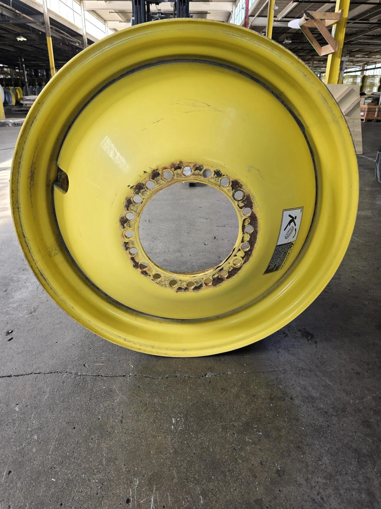 Used 23 X 38 10-13.189-11.07-14.37 Outside Dolly Dual Yellow Wheel image 2
