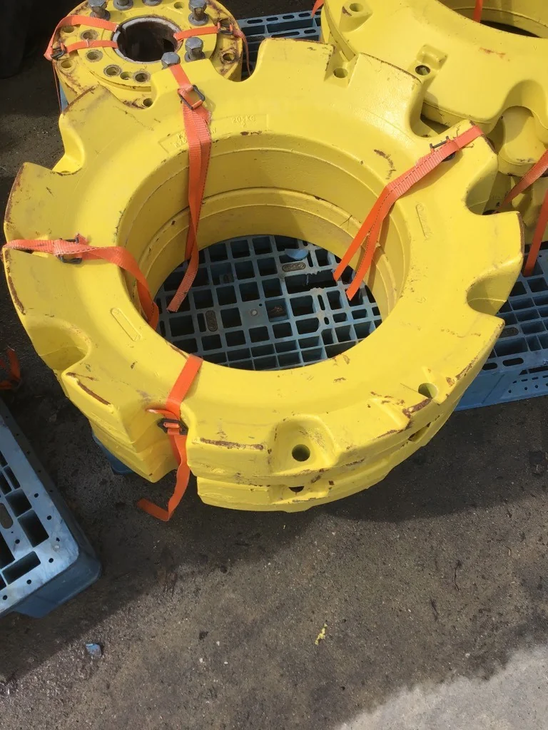 USED 205KG DUAL WHEEL WEIGHT YELLOW