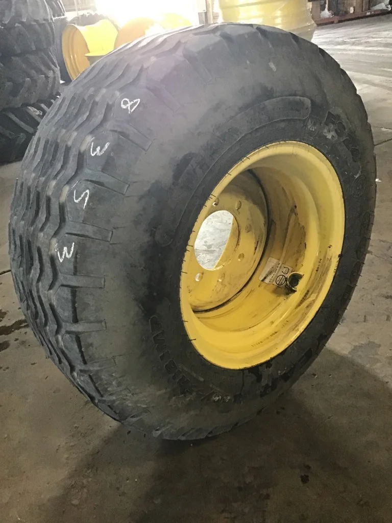Used 800/70R38 173A8 Firestone Radial Deep Tread 23 TL R-1W 75-80% on 27 X 38 12-32.047-30.078 Rim &