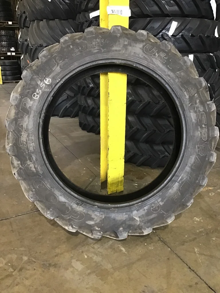 Used IF380/90R46 168D GOODYEAR ULTRA SPRAYER TL R-1 80-85% image 4