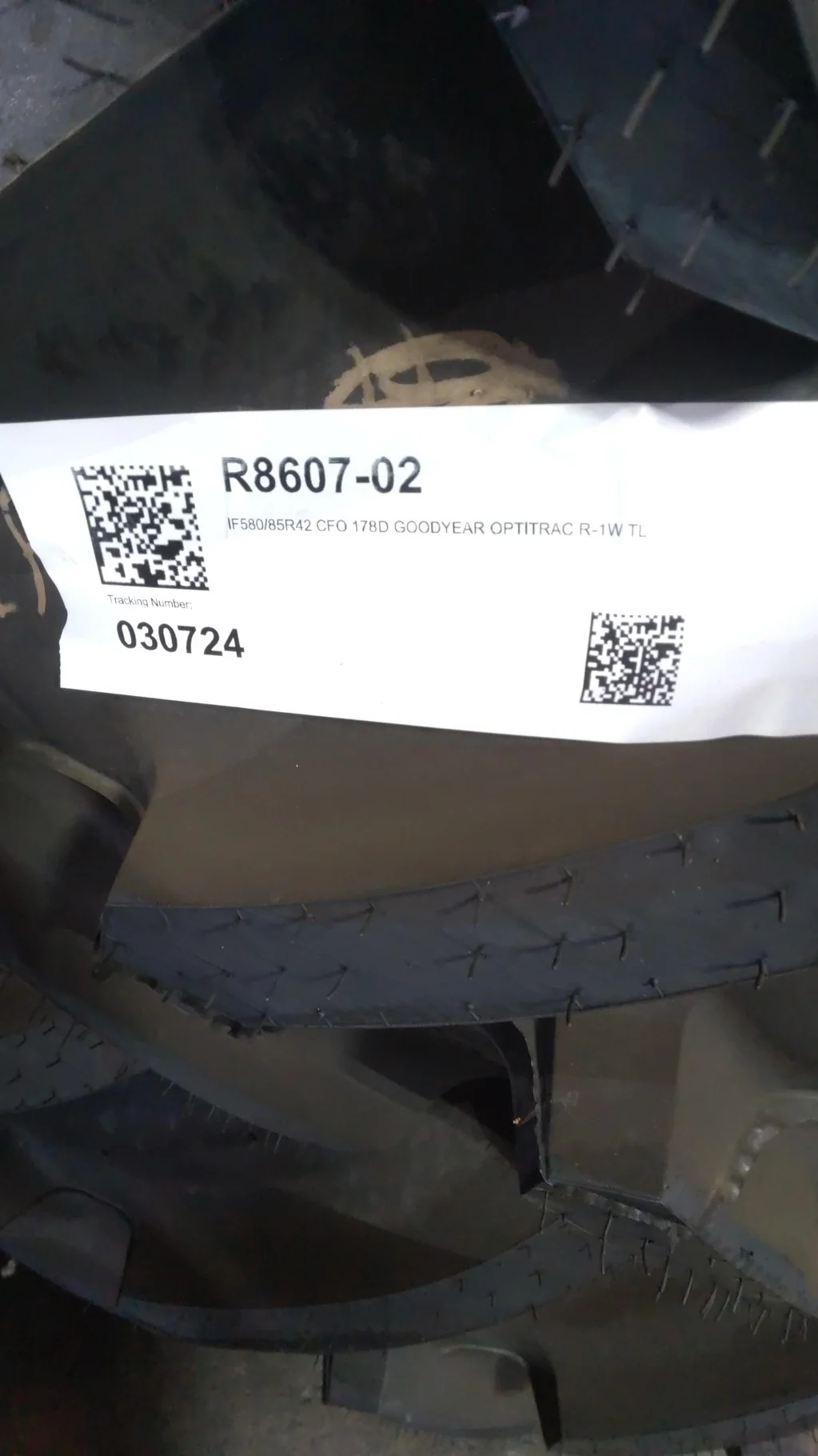 Take-Off IF580/85R42 CFO 178D GOODYEAR OPTITRAC R-1W TL