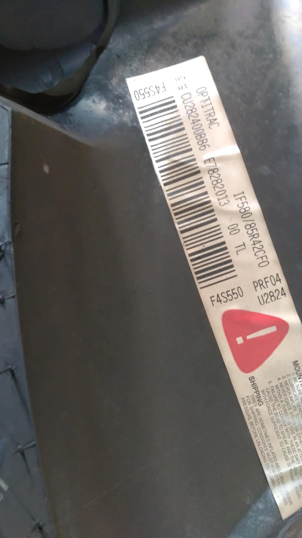 Take-Off IF580/85R42 CFO 178D GOODYEAR OPTITRAC R-1W TL image 2