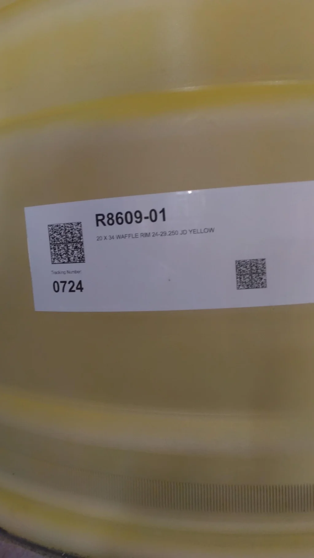 Take-Off 20 X 34 24-29.250 WAFFLE RIM  JD YELLOW image 3