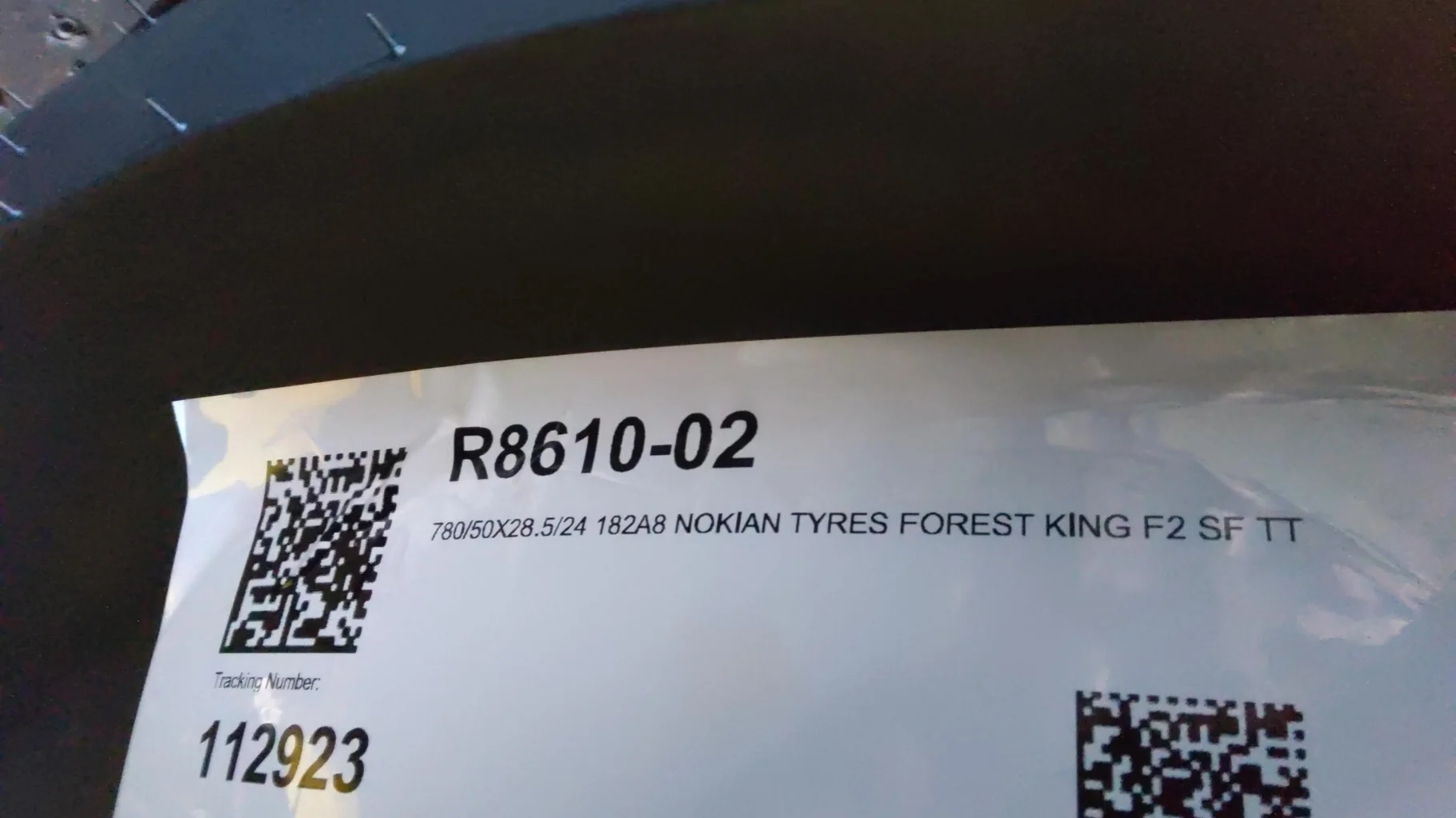 Take-Off 780/50-28.5 24 182A8/190A2 NOKIAN TYRES FOREST KING TRS 2 SF TT