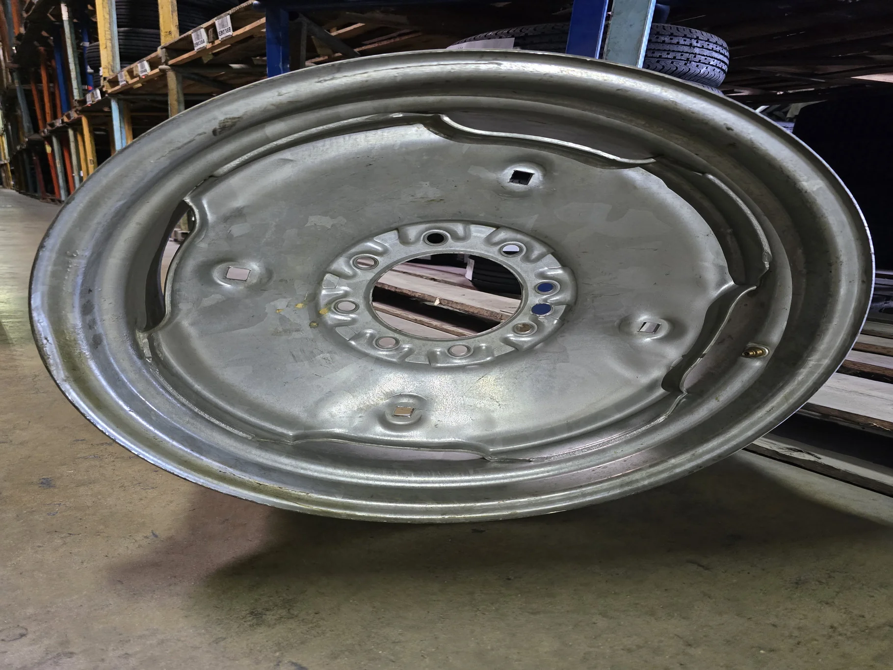 USED 12 X 24 8-8-6 GALVANIZED STEEL WHEEL