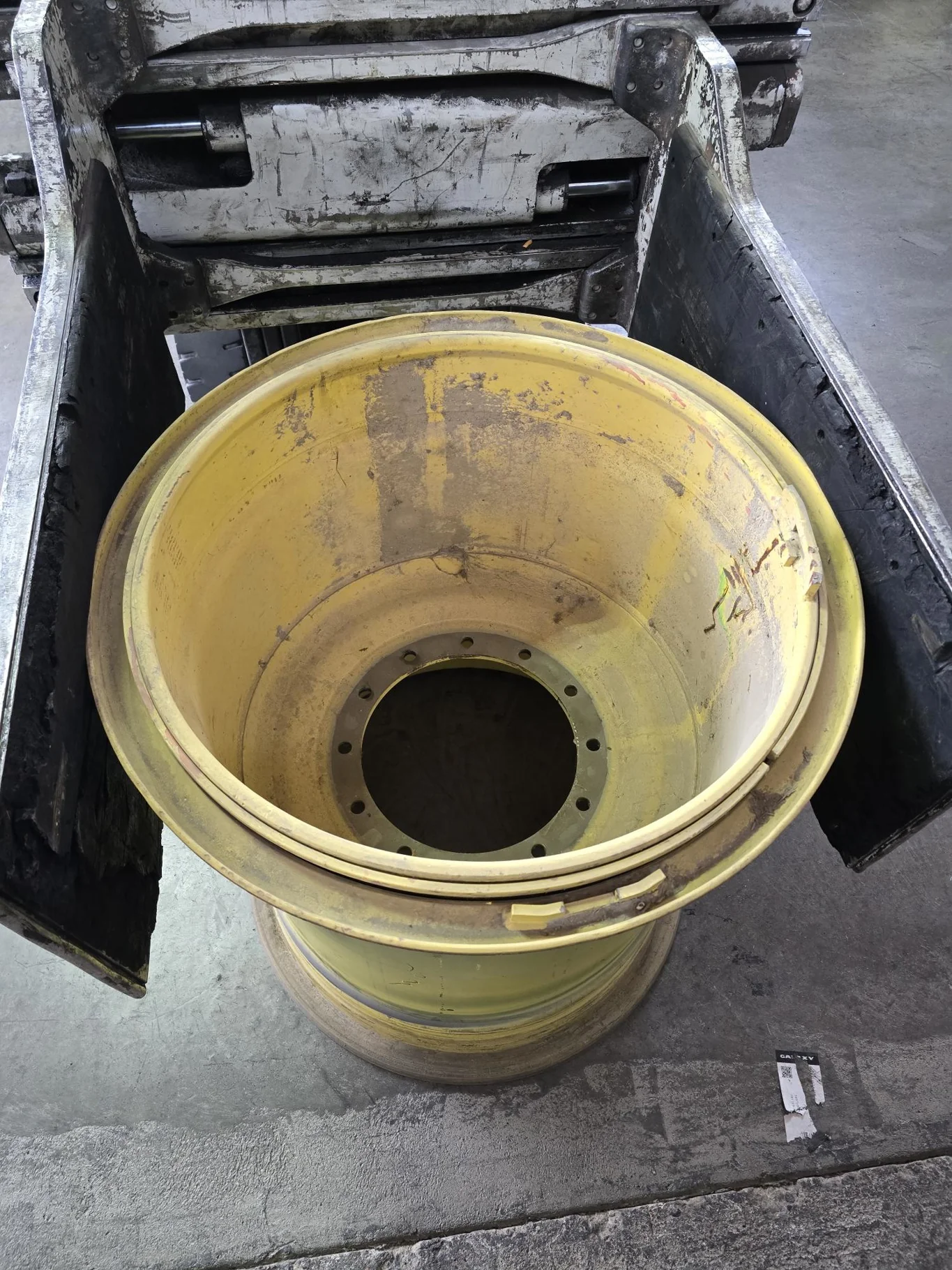 Used 36 x 32 12-16.732 (3 piece) JD Yellow Wheel