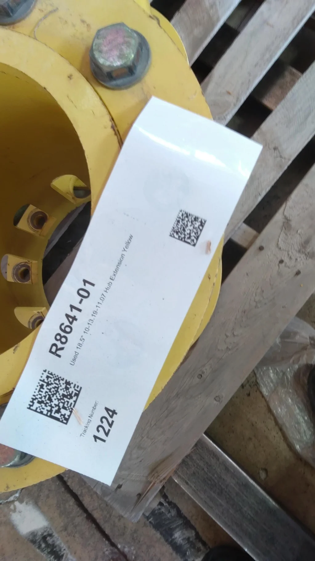 Used 18.5" Extension 10-13.19-11.07 Hub Yellow image 2