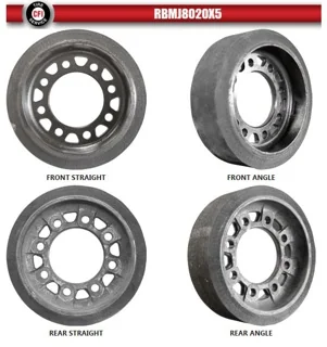 REBUILT MIDROLLER JD8020 5" RUBBER