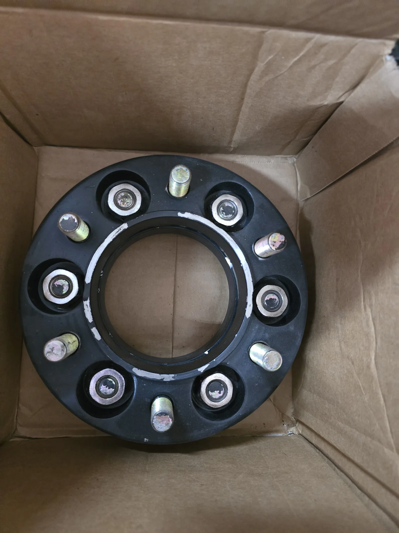 8" WHEEL SPACER 6 LUG BLACK