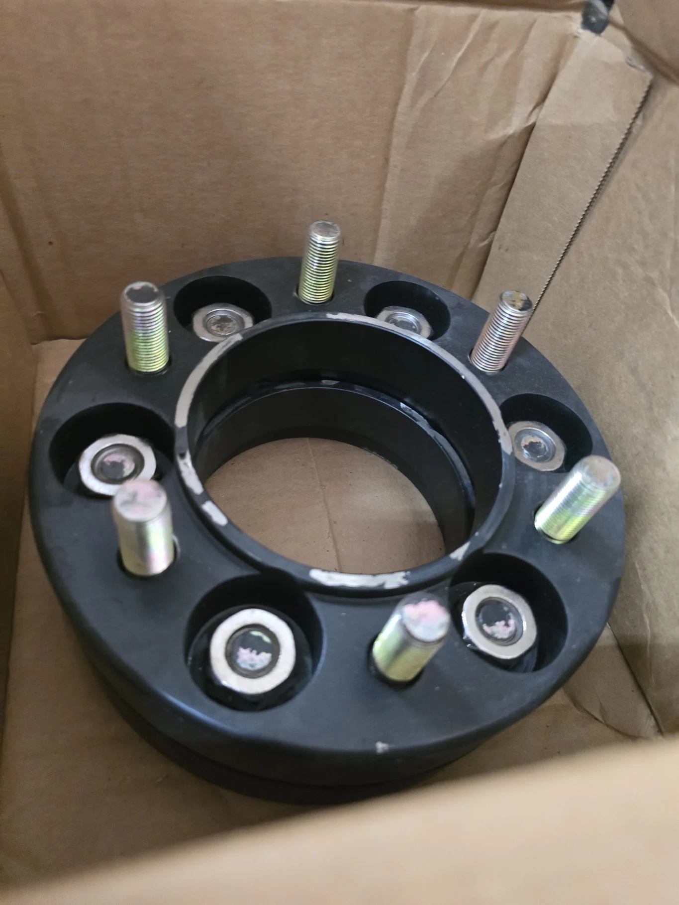 8" WHEEL SPACER 6 LUG BLACK image 2