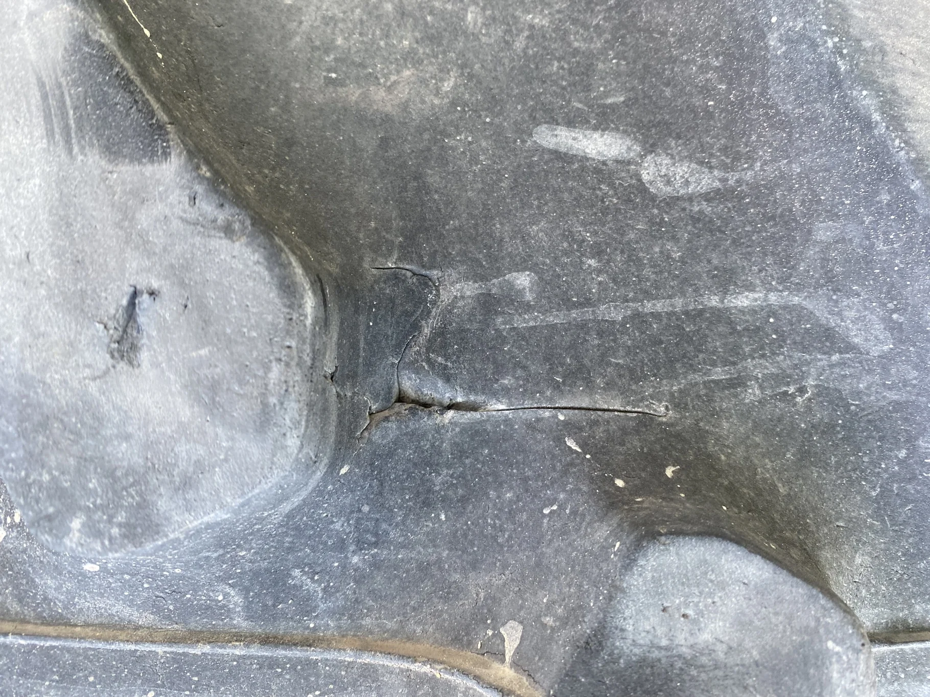 Used 420/80R46 Firestone Radial All Traction 23 75% on JD Yellow 13 x 46 Stub Disc ( No Center image 4