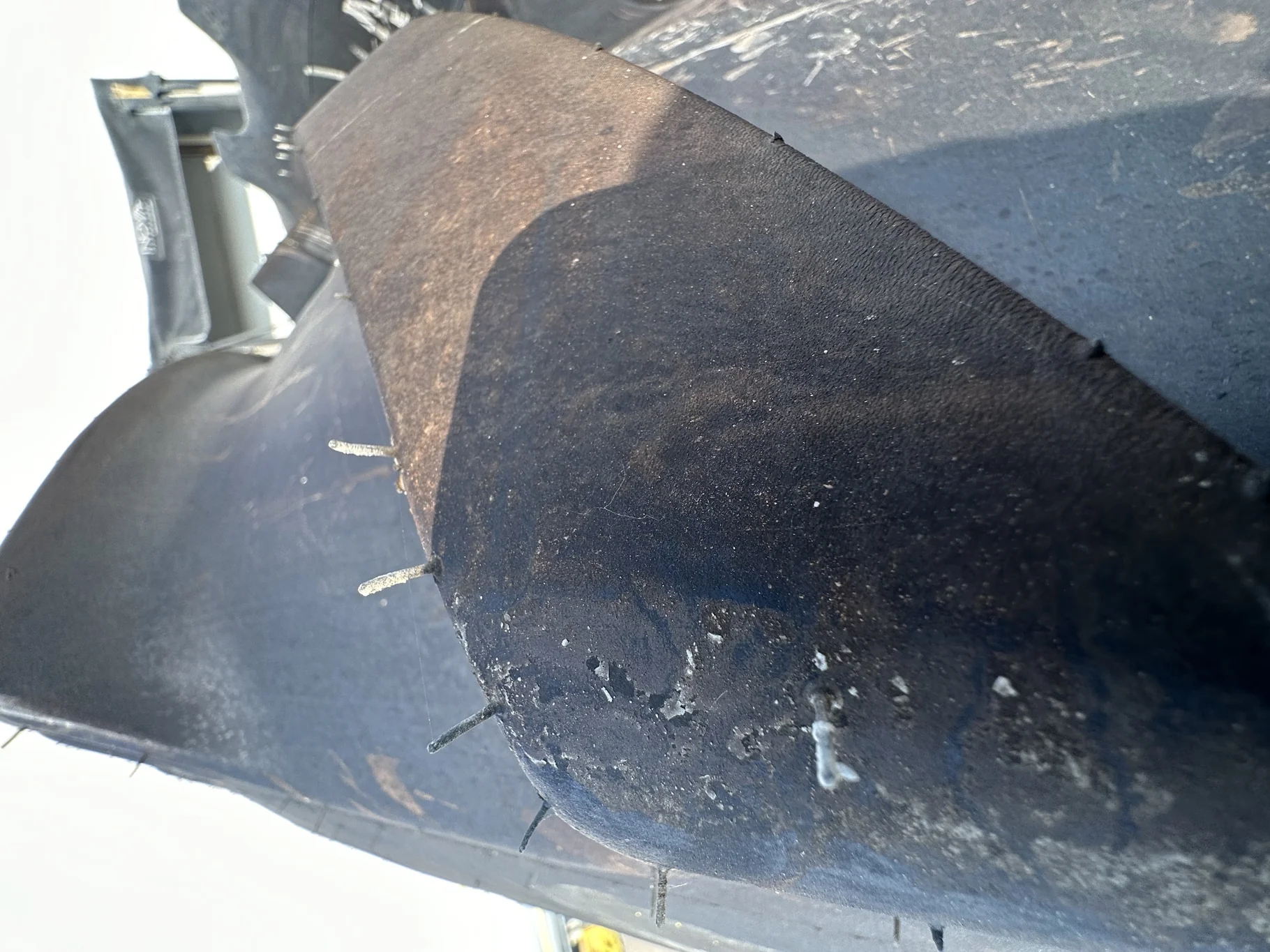 Take-Off 800/70R38 Mitas SFT (173D/176A8) TL on a 27 X 38 JD Yellow Stub Disc 12 Hole JD"55" W image 4